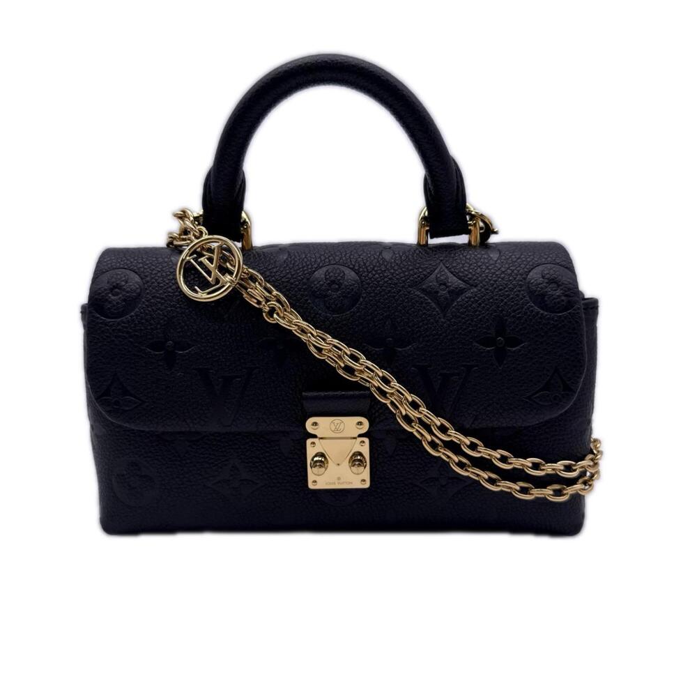 LOUIS VUITTON Monogram Empreinte Nano Madeleine Noir M12144 Shoulder Bag Blac...
